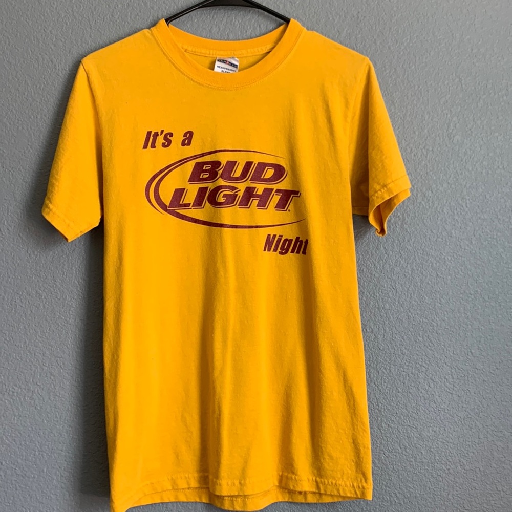 Gold and Maroon Bud Light Tee
